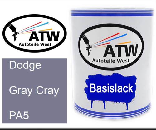 Dodge, Gray Cray, PA5: 1L Lackdose, von ATW Autoteile West.